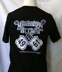 Clarksdale Crossroads Tee - Black Short Sleeve
