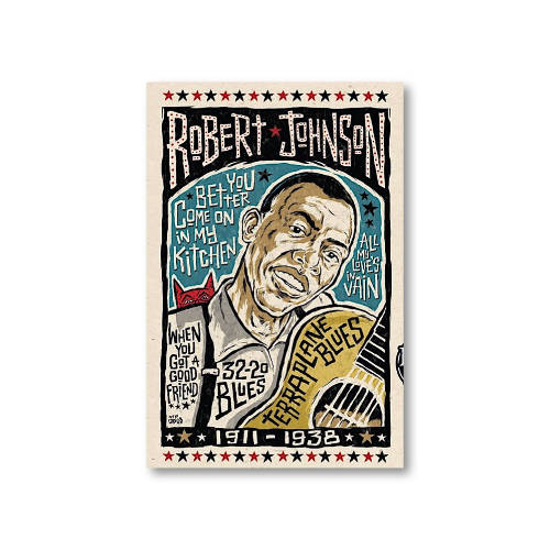 05. Robert Johnson Portrait Poster