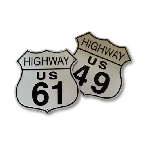 05 Crossroads Signs Set - Highway 61 & 49