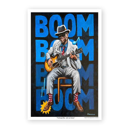 04 John Lee Hooker Boom Boom Poster